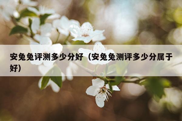 安兔兔评测多少分好（安兔兔测评多少分属于好）