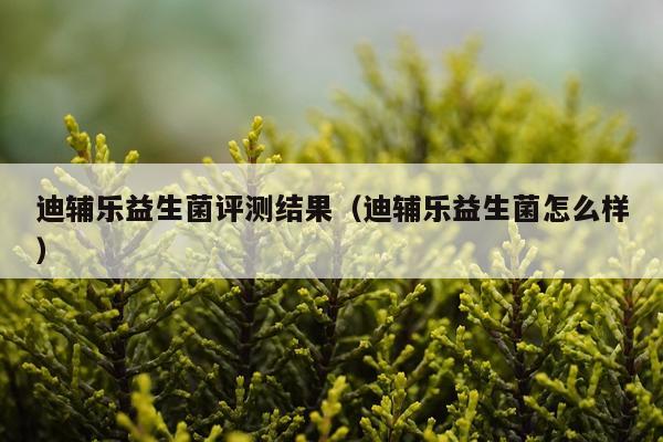 迪辅乐益生菌评测结果（迪辅乐益生菌怎么样）