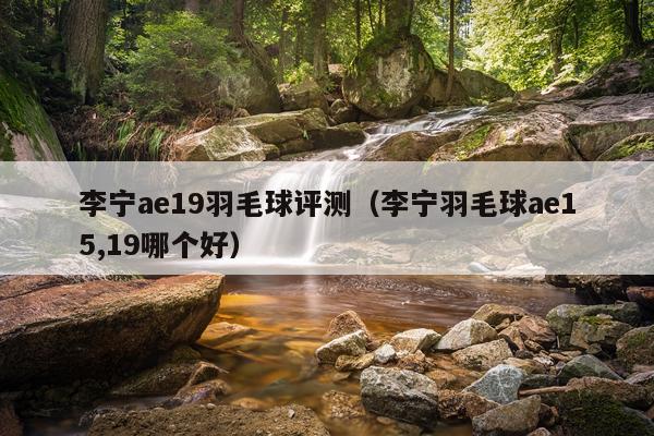 李宁ae19羽毛球评测（李宁羽毛球ae15,19哪个好）
