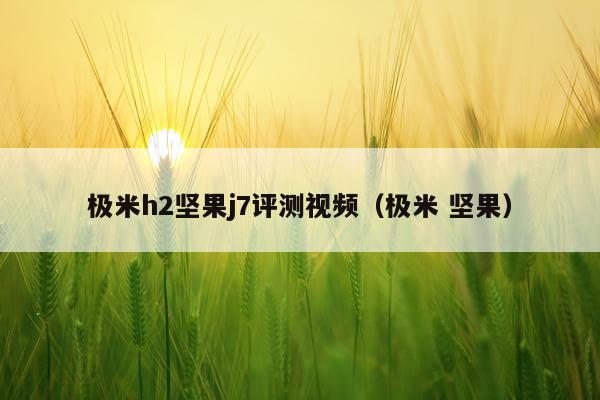 极米h2坚果j7评测视频（极米 坚果）