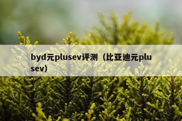 byd元plusev评测（比亚迪元plusev）
