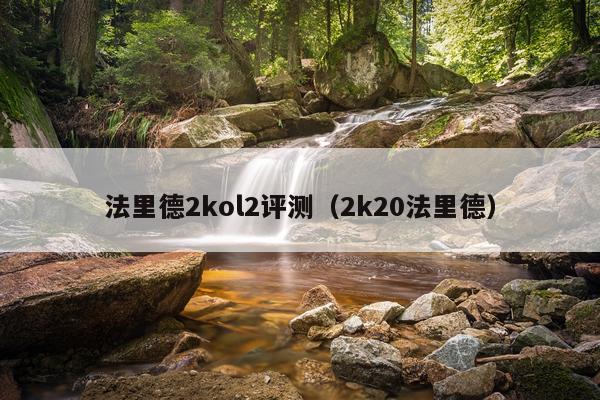 法里德2kol2评测（2k20法里德）