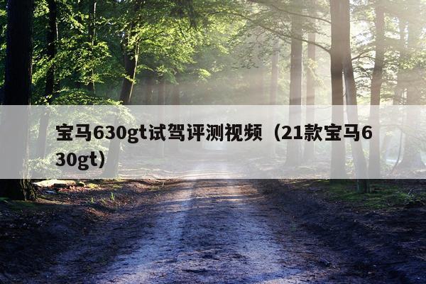 宝马630gt试驾评测视频（21款宝马630gt）