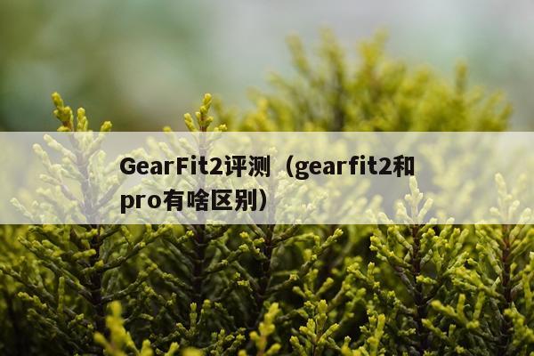 GearFit2评测（gearfit2和pro有啥区别）