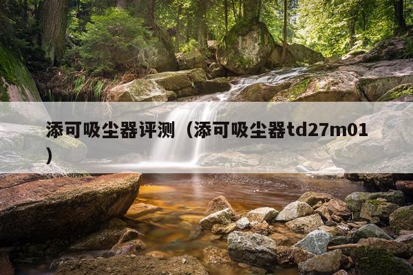 添可吸尘器评测（添可吸尘器td27m01）