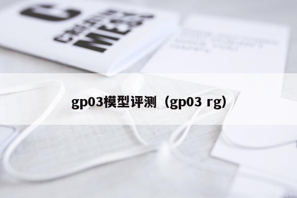 gp03模型评测（gp03 rg）