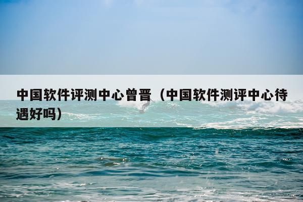 中国软件评测中心曾晋（中国软件测评中心待遇好吗）