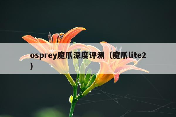 osprey魔爪深度评测（魔爪lite2）