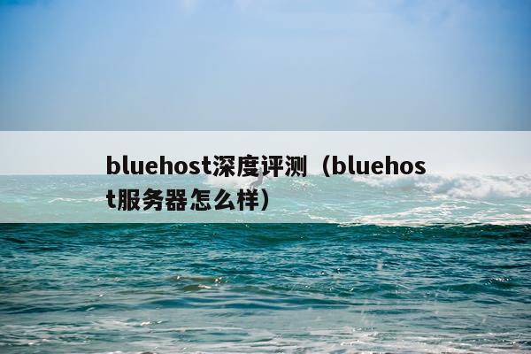 bluehost深度评测（bluehost服务器怎么样）