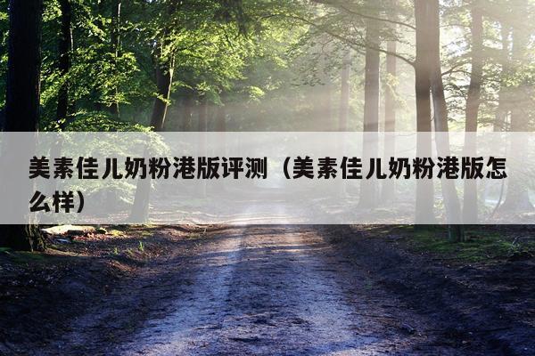 美素佳儿奶粉港版评测（美素佳儿奶粉港版怎么样）