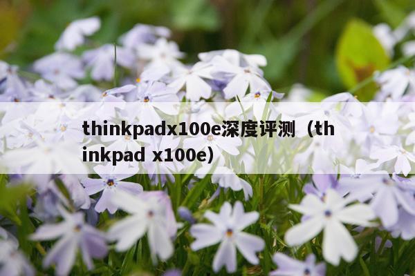 thinkpadx100e深度评测（thinkpad x100e）