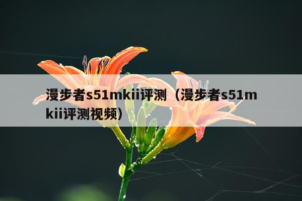 漫步者s51mkii评测（漫步者s51mkii评测视频）