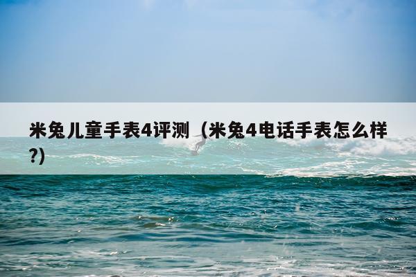 米兔儿童手表4评测（米兔4电话手表怎么样?）