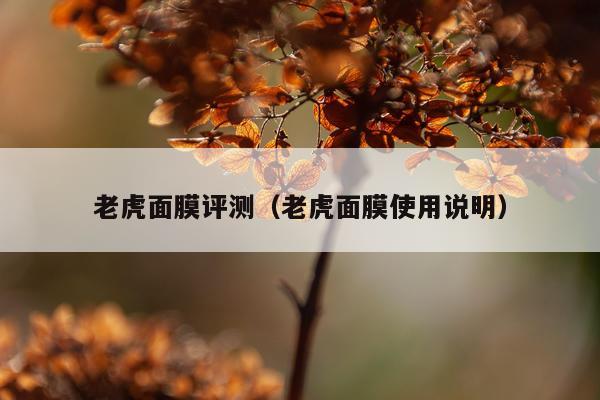 老虎面膜评测（老虎面膜使用说明）