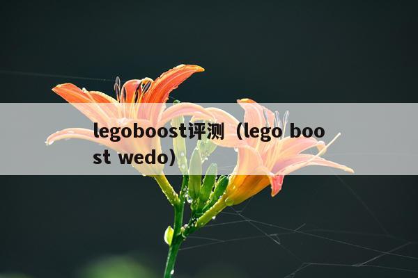 legoboost评测（lego boost wedo）