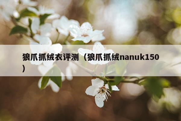 狼爪抓绒衣评测（狼爪抓绒nanuk150）