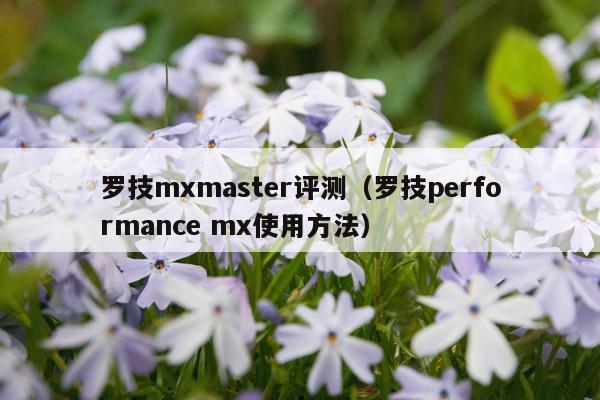 罗技mxmaster评测（罗技performance mx使用方法）