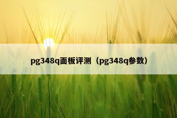 pg348q面板评测（pg348q参数）