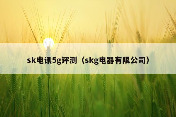 sk电讯5g评测（skg电器有限公司）