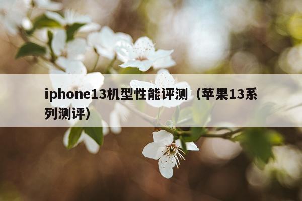 iphone13机型性能评测（苹果13系列测评）