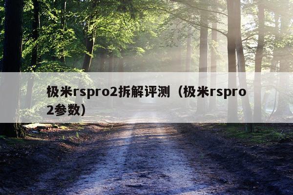 极米rspro2拆解评测（极米rspro2参数）