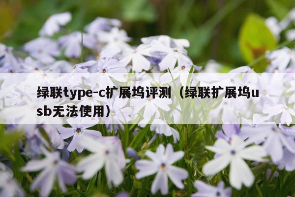 绿联type-c扩展坞评测（绿联扩展坞usb无法使用）