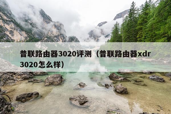 普联路由器3020评测（普联路由器xdr3020怎么样）