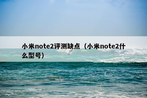 小米note2评测缺点（小米note2什么型号）