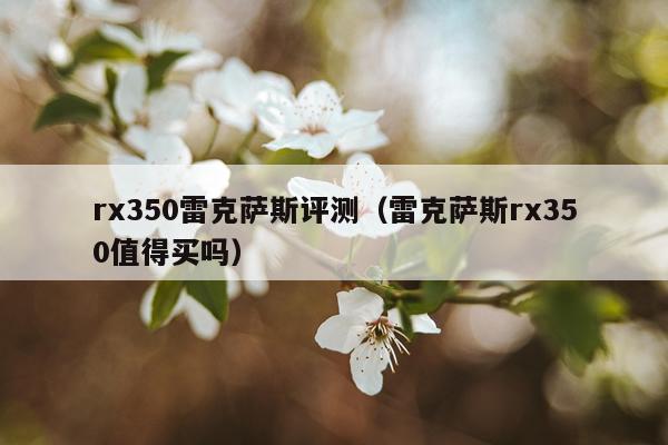 rx350雷克萨斯评测（雷克萨斯rx350值得买吗）