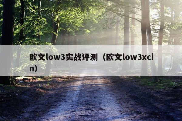欧文low3实战评测（欧文low3xcin）