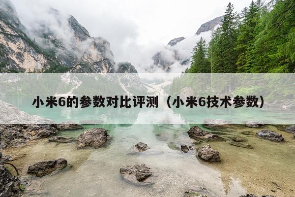 小米6的参数对比评测（小米6技术参数）