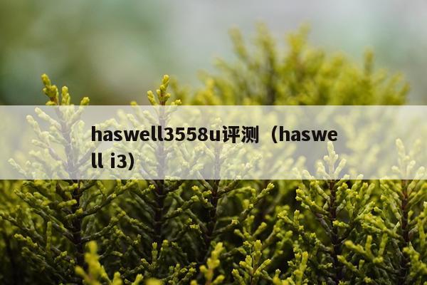 haswell3558u评测（haswell i3）