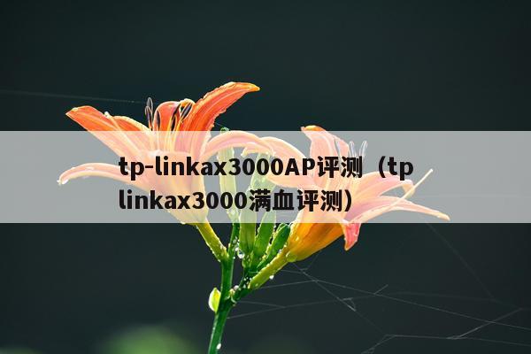 tp-linkax3000AP评测（tplinkax3000满血评测）