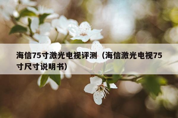 海信75寸激光电视评测（海信激光电视75寸尺寸说明书）