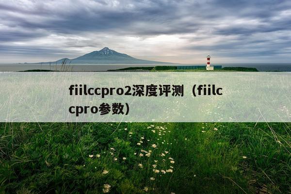 fiilccpro2深度评测（fiilccpro参数）