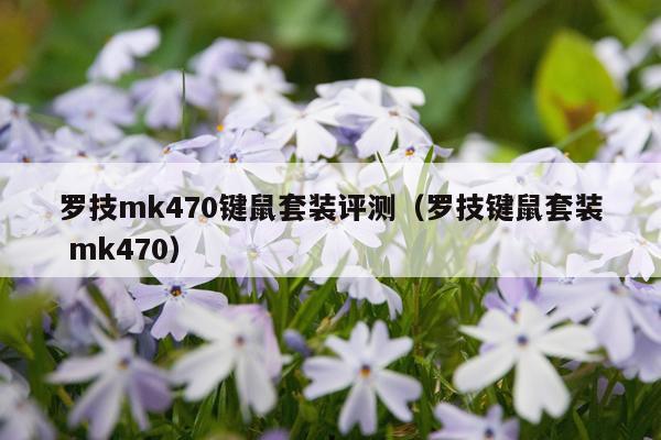 罗技mk470键鼠套装评测（罗技键鼠套装 mk470）